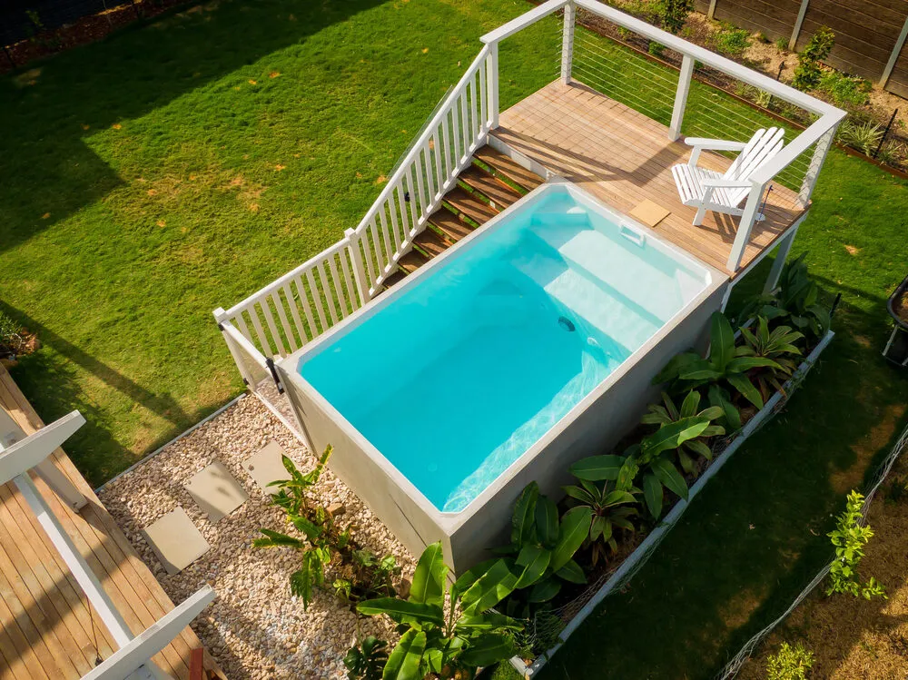 Plungie Studio plunge pool, Kona Coast finish