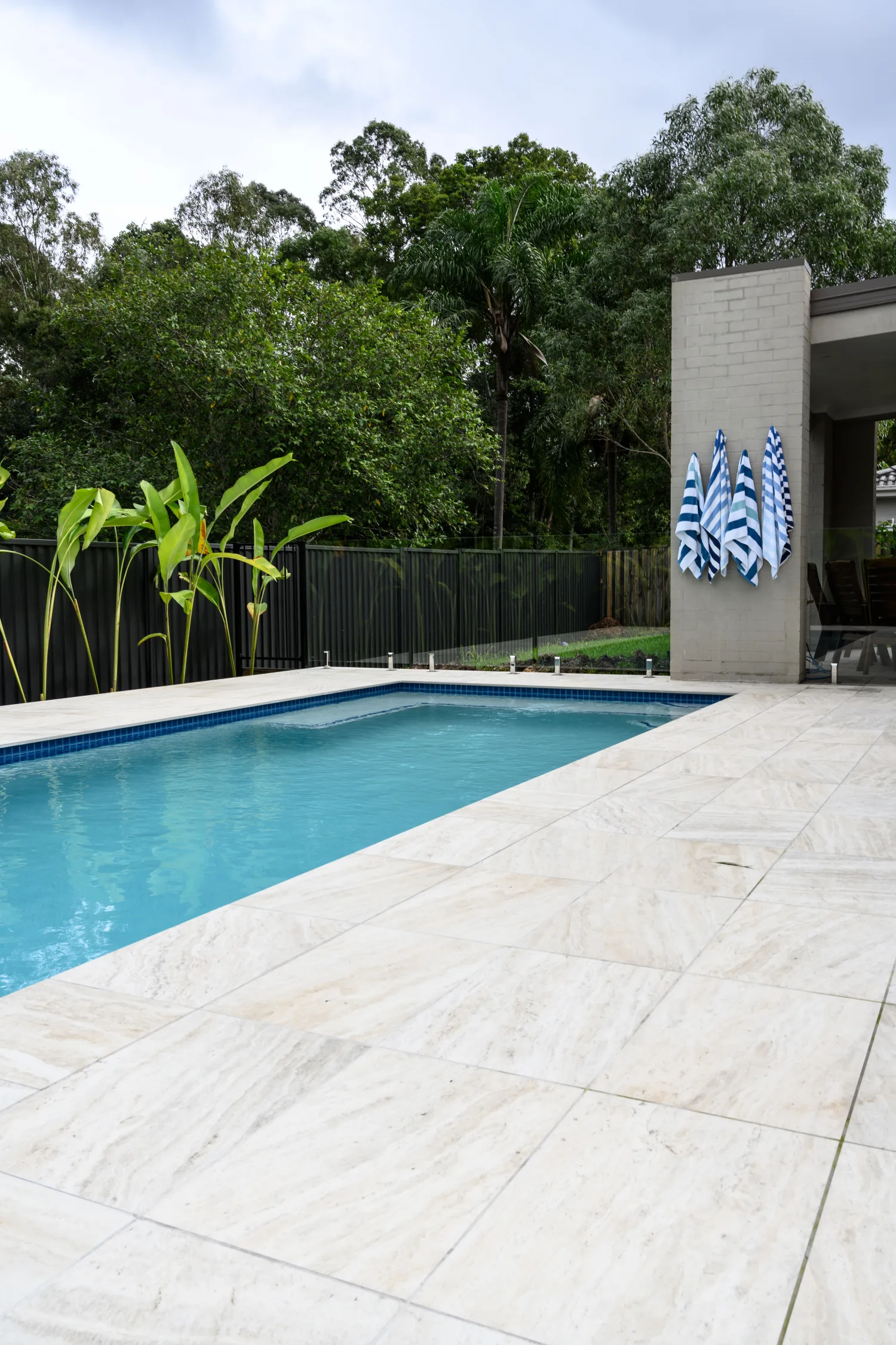 Poolside with tiled deck, Ferny Hills