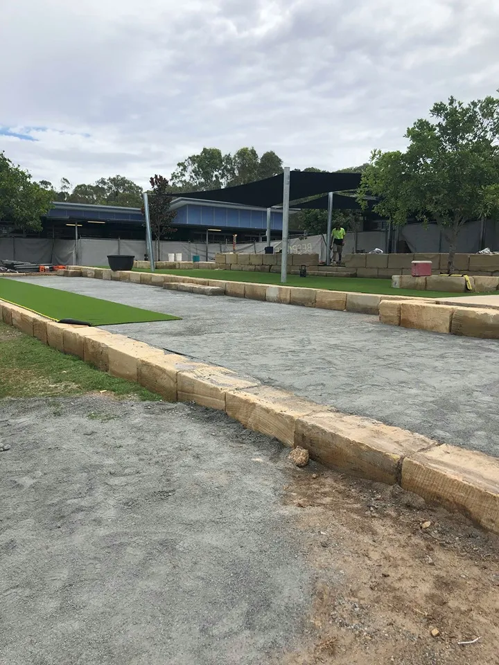 Commercial landscaping project